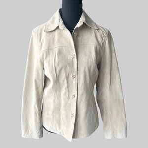 Stormtech Tan Suede Leather Lightweight Jacket